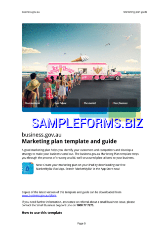 Marketing Plan Template 3 (With Guide) doc pdf free